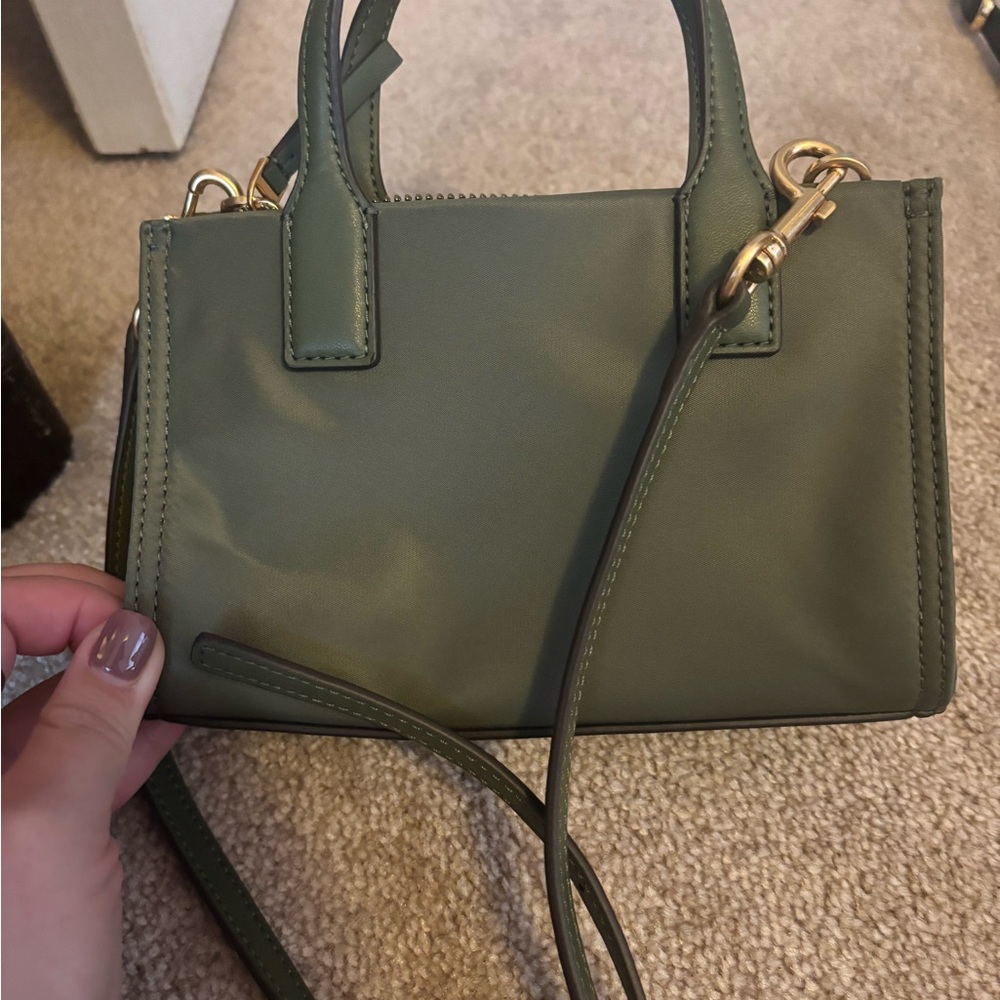 Tory Burch Ella Nylon Mini Tote Crossbody - Olive Green - Picture 4 of 4